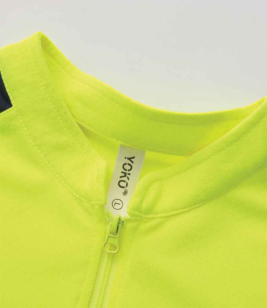 Yoko Mandarin Collar Zip Piqué Polo Shirt - PenCarrie
